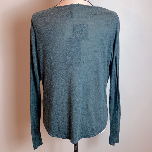 Elan Long Sleeve Faux Wrap Top NEW! - Picture 3 of 7